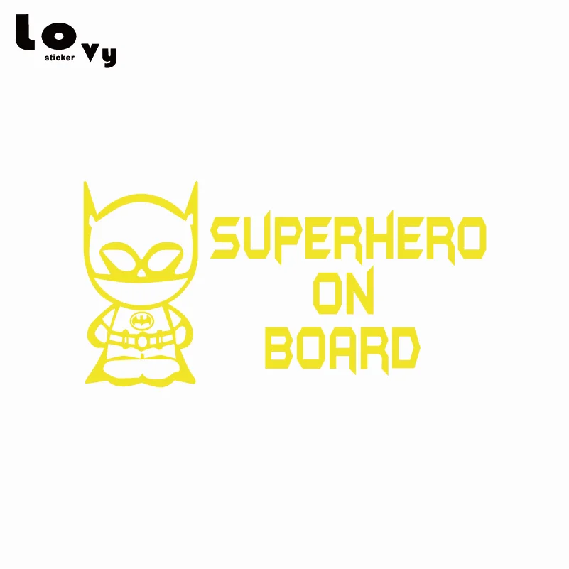 Creative Superhero Vinyl Wall Sticker Funny Cartoon Batman Decal Home Decor | Stickers