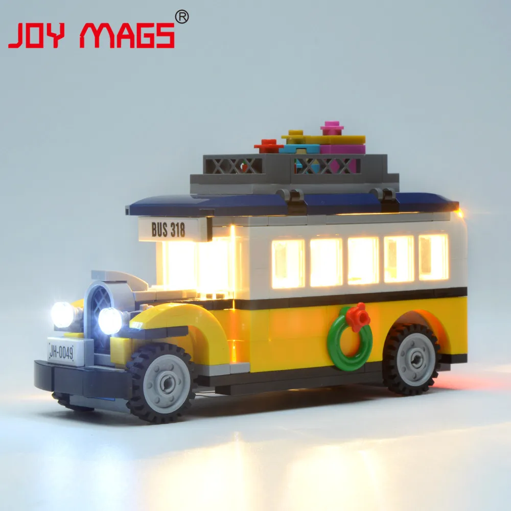 JOY MAGS светодиодный светильник для 10259 Creator Expert зимняя деревенская станция светильник ing набор совместим с моделью 36011 модель без блоков