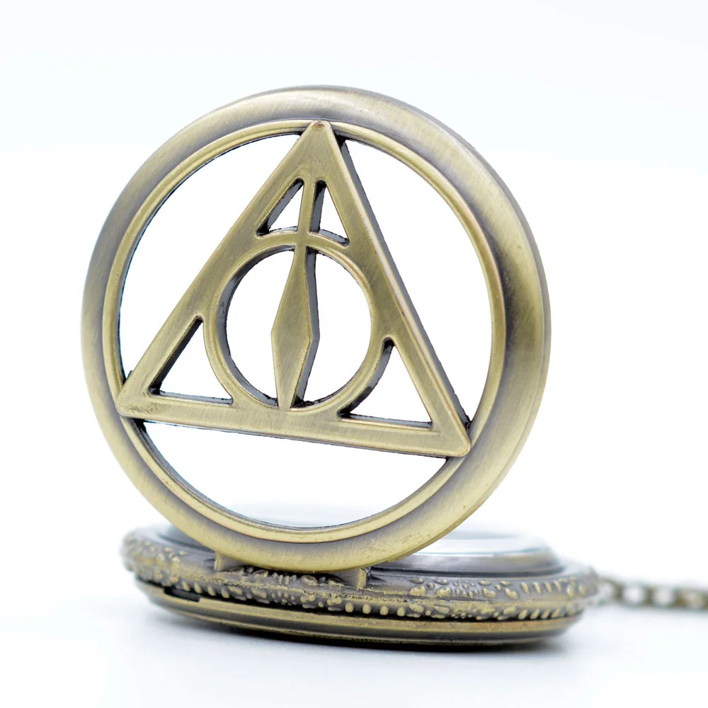 Бронзовые карманные кварцевые часы с изображением Гарри Поттера и Deathly halloes Dail