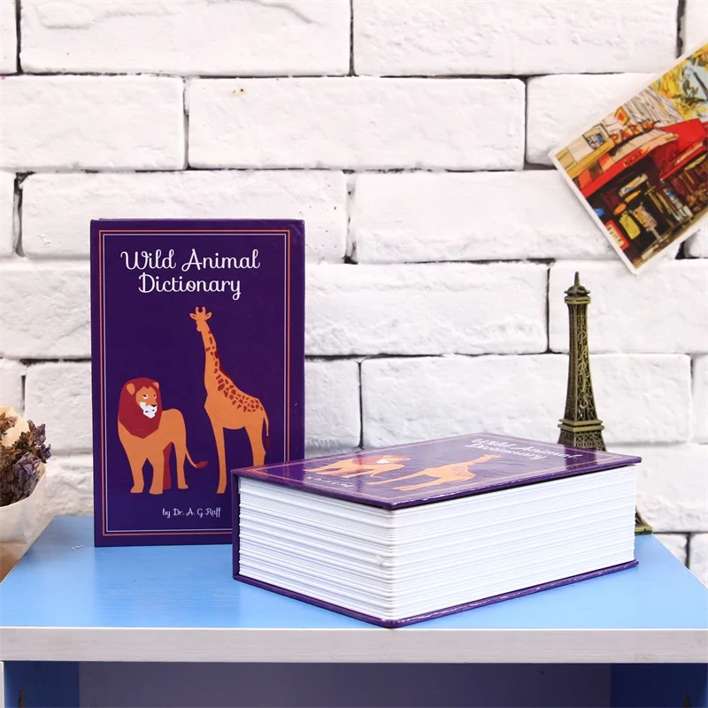 Size S Password Hidden Book Safe Box Combination Lock Security Strongbox Steel Home Office Car Travel Money Phone Safes | Безопасность и