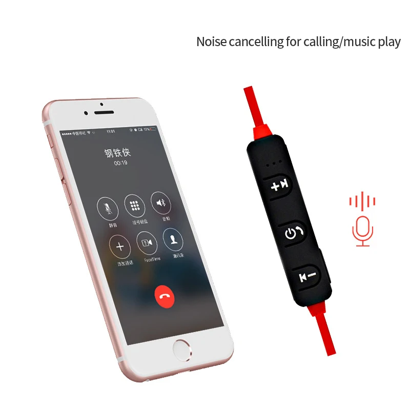 Спортивные Bluetooth наушники YMY беспроводные с микрофоном магнитные вкладыши