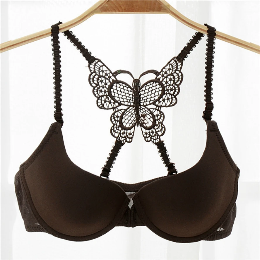 Женские глянцевые бюстгальтеры с бантиком Mozhini однотонные Бюстгальтеры на