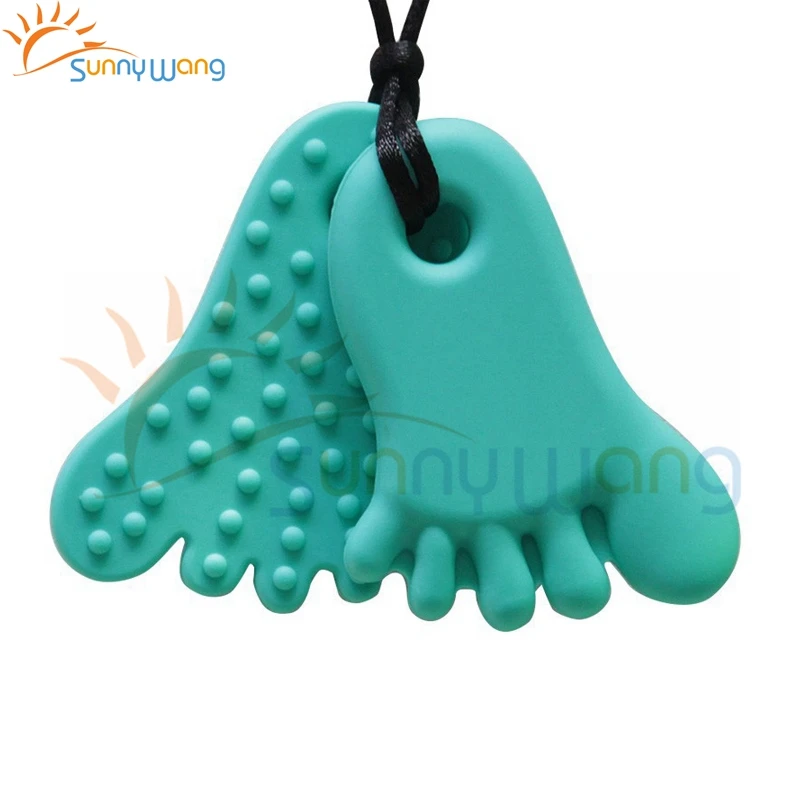 10 шт./лот детские Teether ожерелья BPA бесплатно малыша силиконовые Teetherl детская мило