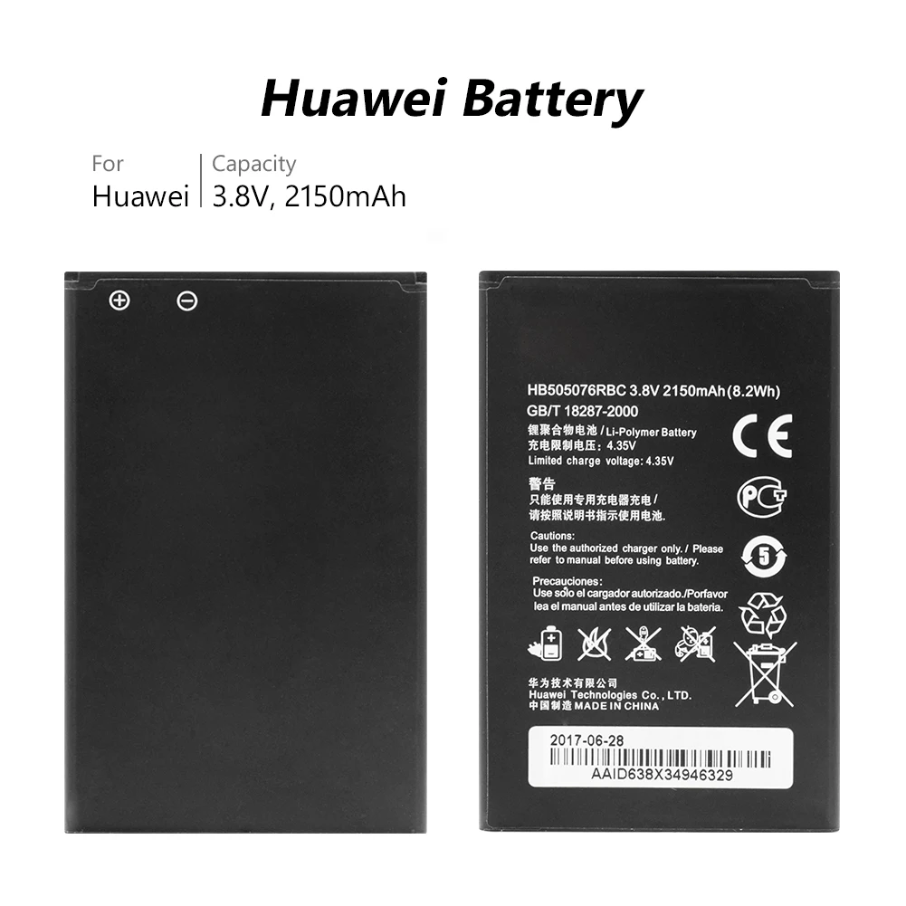YCDC Оригинальный Новый ионная литиевая батарея Замена HB505076RBC Батарея для huawei Y3 II