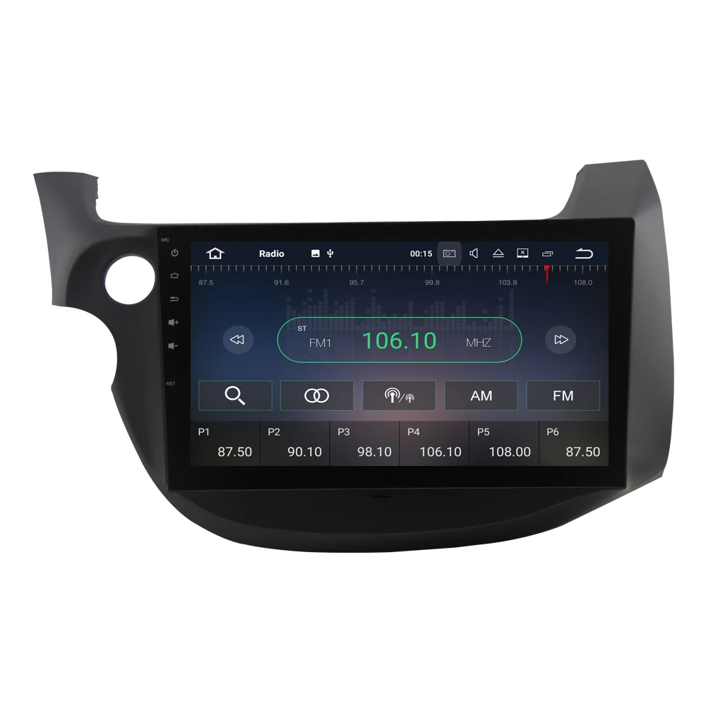 Автомагнитола с сенсорным экраном 10 1 дюйма android 7 gps для Honda FIT pour JAZZ