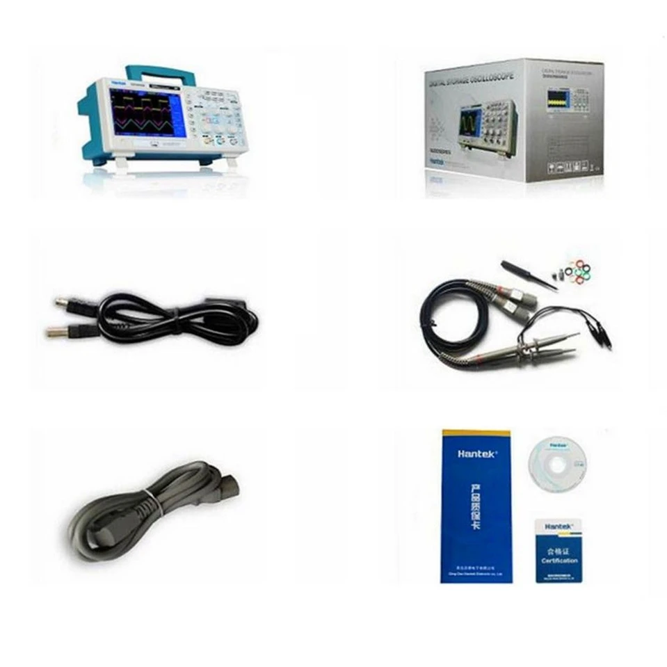 Hantek DSO5072P/DSO5102P/DSO5202P Digital Storage Oscilloscope 2channels 1gsa/s 7'' Tft Lcd Better Than- Ads 1102cal | Инструменты