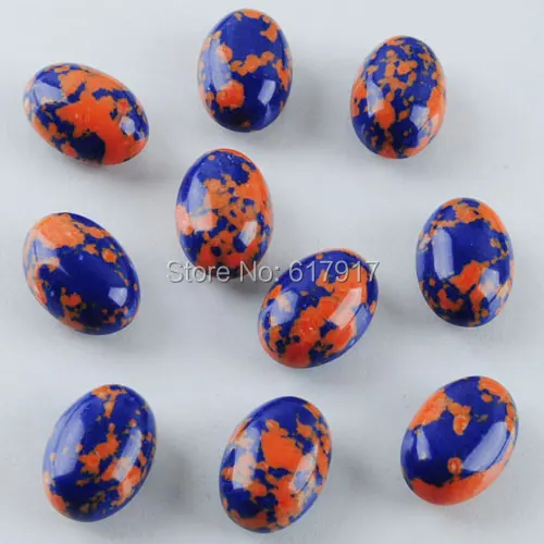 Бесплатная доставка Многоцветный Бирюзовый Драгоценные Камни Овальный Кабошон