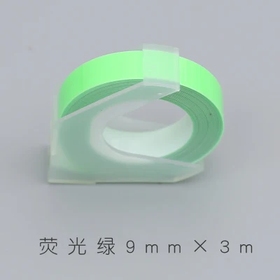 light green tape 9 мм X 3 м motex этикетка лента дополнение DIY резка тиснение тег машина лента украшения Скрапбукинг маркер корейские канцелярские принадлежности - Цвет: light green tape