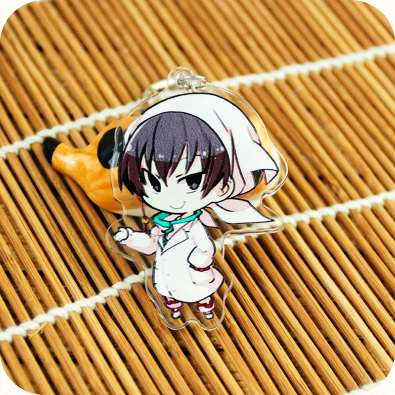 Hoozuki no Reitetsu брелок Аниме HOZUKI фигурки акриловое кольцо для ключей Косплей Сумка