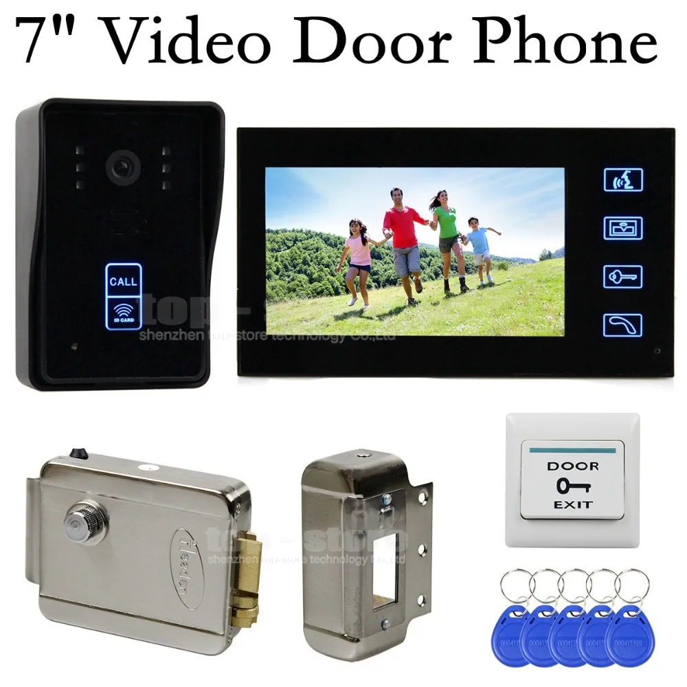 DIYSECUR Электронный Замок Видео Домофонные Дверной звонок Главная Безопасность