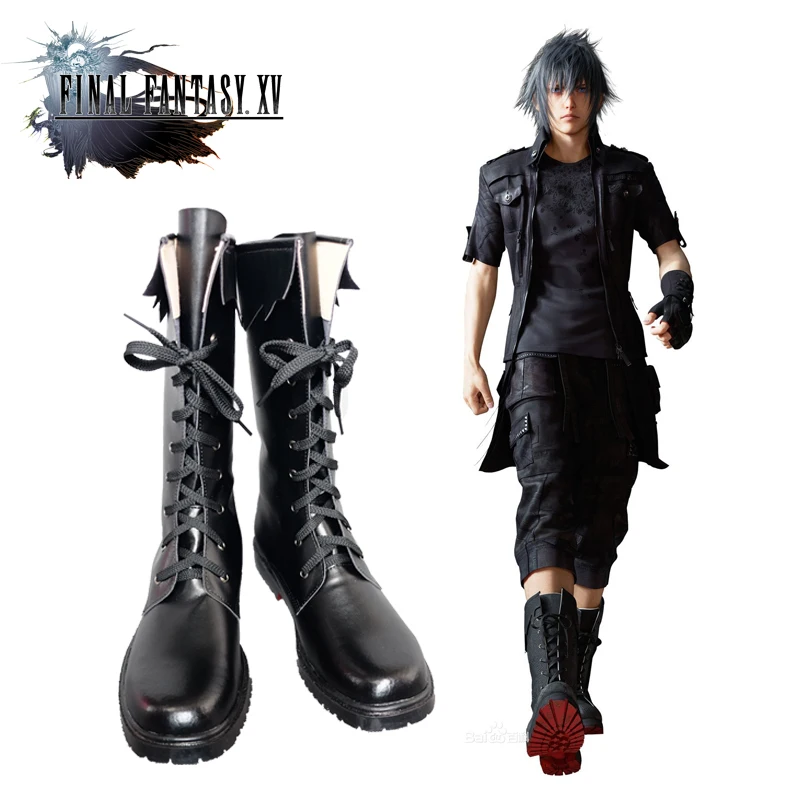 Final Fantasy XV FF15 Noctis Lucis Caelum Noct модная мужская обувь для костюмированной вечеринки из