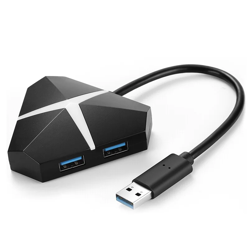 USB 3 0 концентратор 4-Порты и разъёмы разветвитель коммутатор с микро-зарядка через