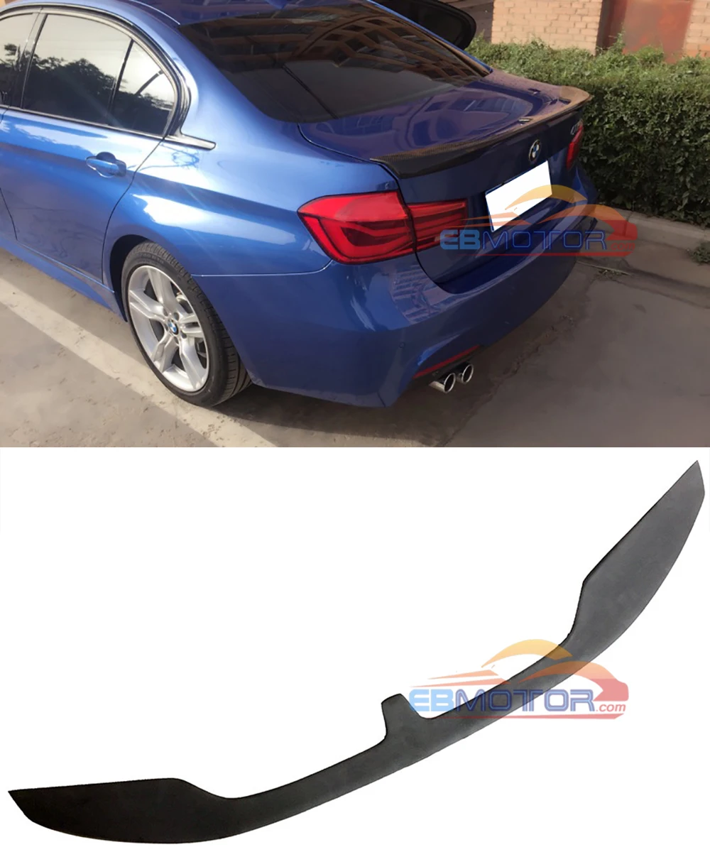 Неокрашенный KT стиль задний багажник спойлер для BMW 3 series F30 седан 2012UP B386F|spoiler for