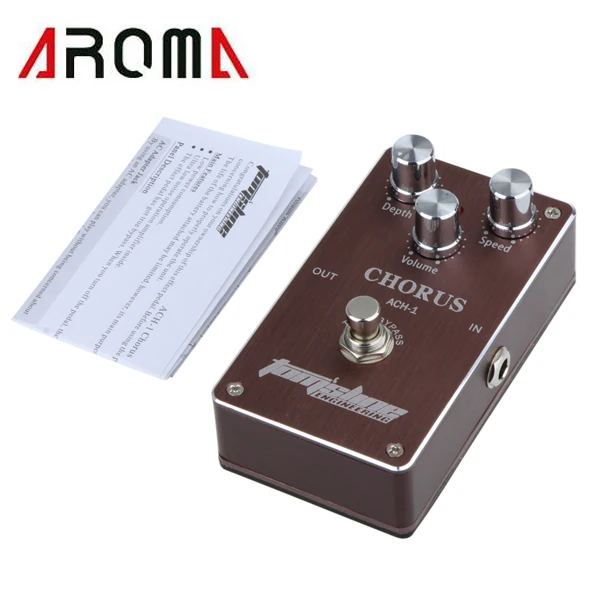 

Педаль эффектов для электрогитары Aroma ACH-1, для хора, малошумные, истинный байпас, детали и аксессуары для гитары