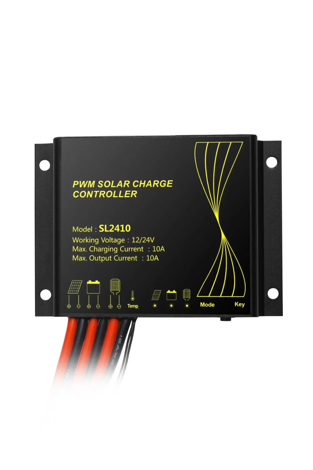 Литиевый аккумулятор 10A12V/24 В СВЕТОДИОДНЫЙ Контроллер заряда регулятор солнечной