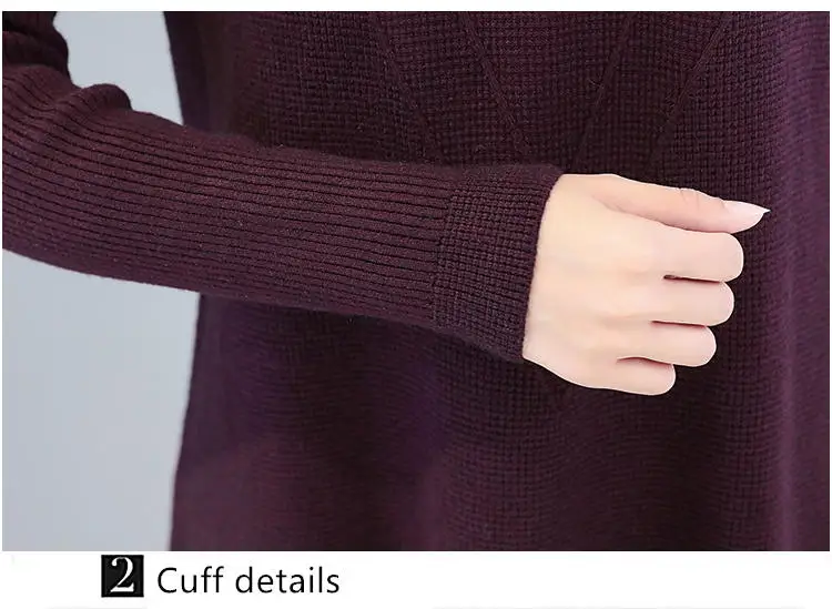 

XL autumn winter sets of women's 2019 new long-sleeved loose long section bottoming sweater A108