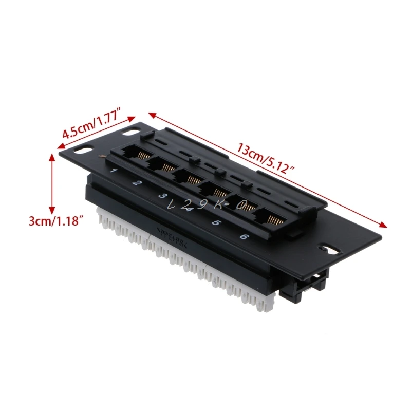 Сетевой набор инструментов 6 портов CAT5 CAT5E Патч-панель RJ45 сетевой настенный кронштейн