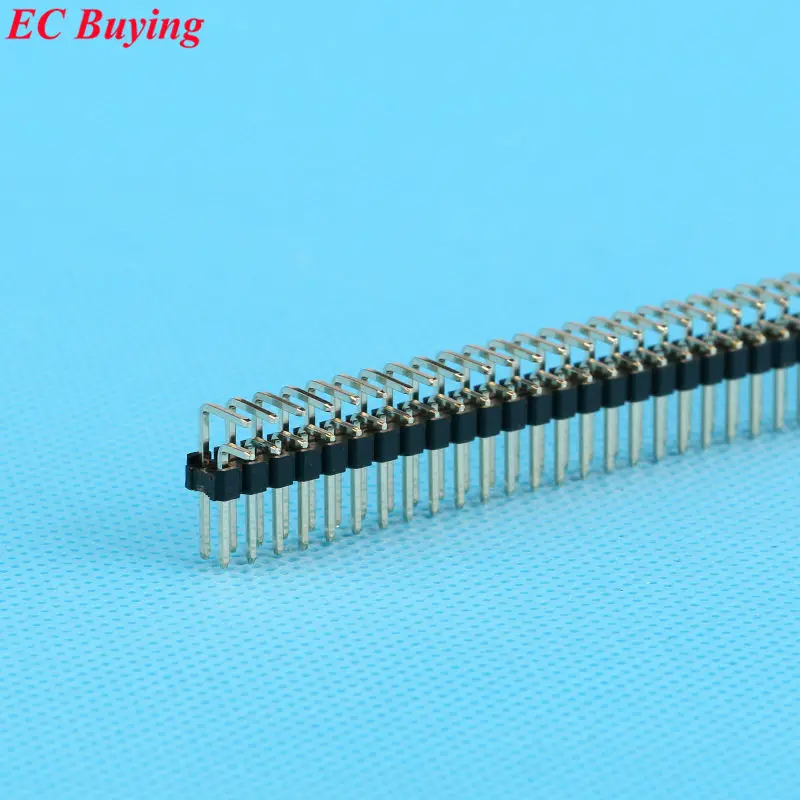 10 шт./лот 2x40pin 2 54 мм двухрядный позолоченный штыревой разъем 2*40|connector cctv|connector