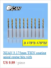 XCAN 7 шт. HSS Цековка торцевой фрезы M3.2-M12.4 пилота долбежный инструмент фреза зенковки концевые фрезы