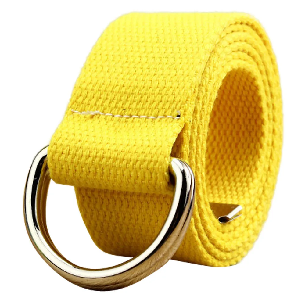 Двухпетельный холщовый ремень для мужчин и женщин пояс влюбленных в стиле