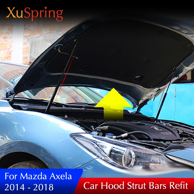Для Mazda 3 Axela 2014 2016 2017 крышка двигателя автомобиля гидравлическая штанга стойки