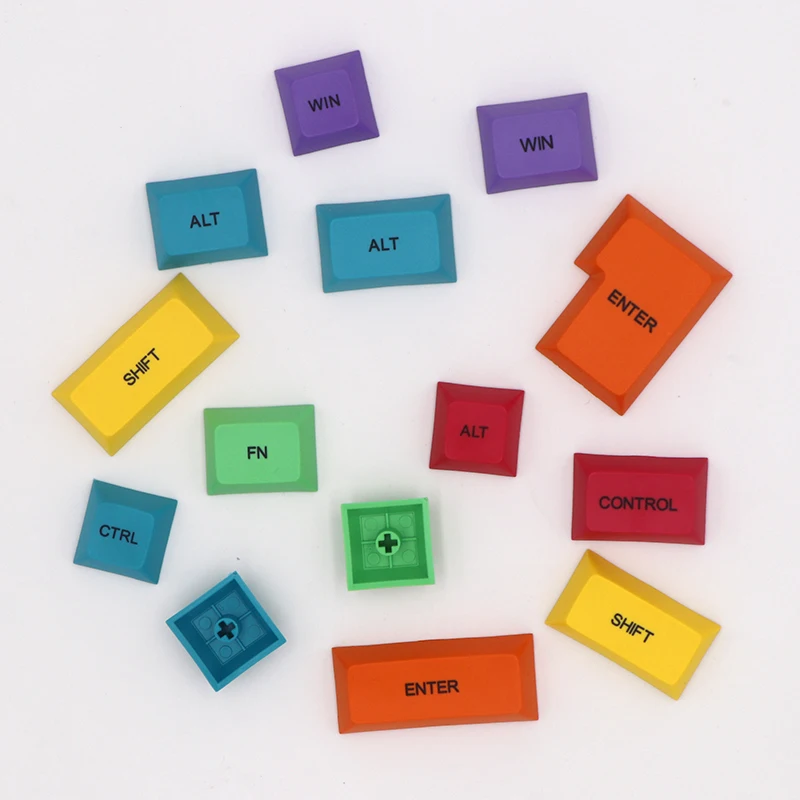BGKC 29 шт. DSA профиль цвет CMYK Dyesub клавишные колпачки pbt набор клавишных колпачков CTRL WIN ALT SHIFT механическая клавиатура колпачка продается только Keycap