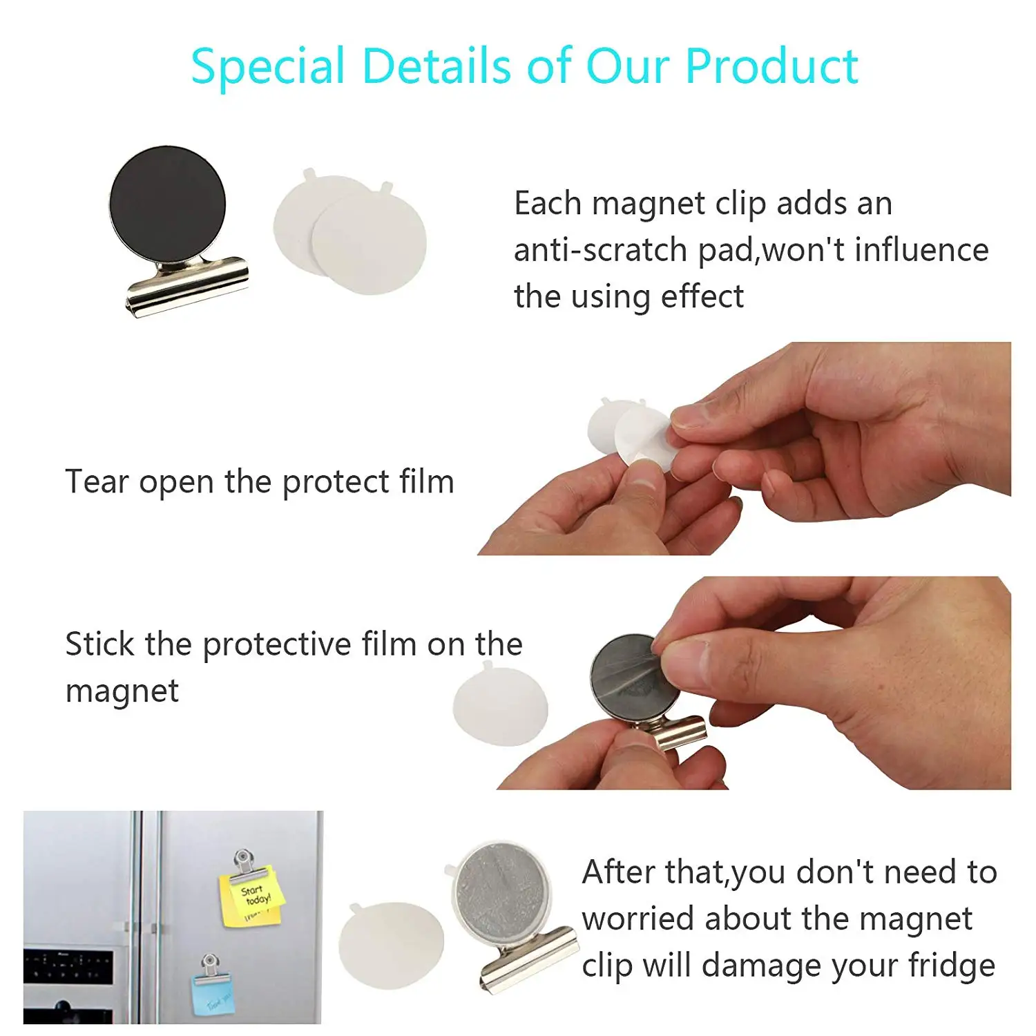 METABLE 20 шт. магнит на холодильник зажимы крючках Магнитная сумка зажим стикеры для