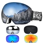Лыжные очки противотуманная Лыжная маска очки двухслойные UV400 очки для катания на коньках очки для скейтборда снегохода лыжные очки для сноуборда