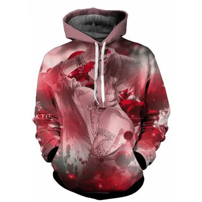 Одежда с надписью Tokyo Ghoul 3D мультфильм толстовки капюшоном Для женщин мужчин
