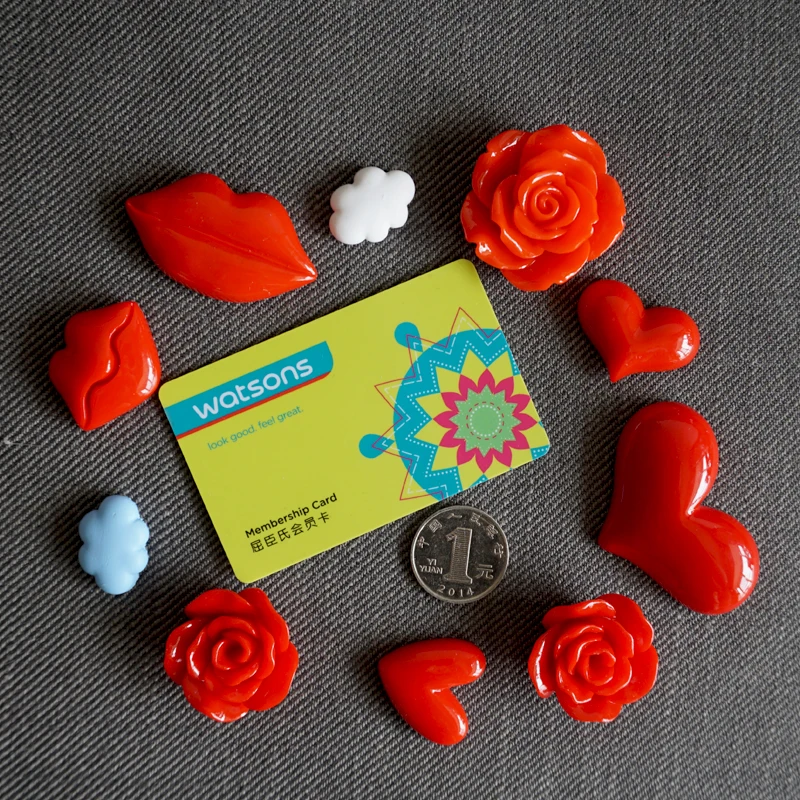 Красные сердечки магнит на холодильник в форме цветка аксессуары для