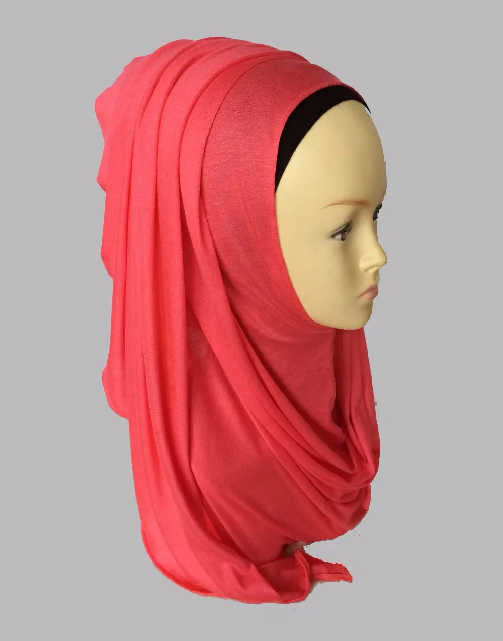Трикотажная шаль Хиджаб без шнуровки шали простые amira hijabs шарф из хлопкового