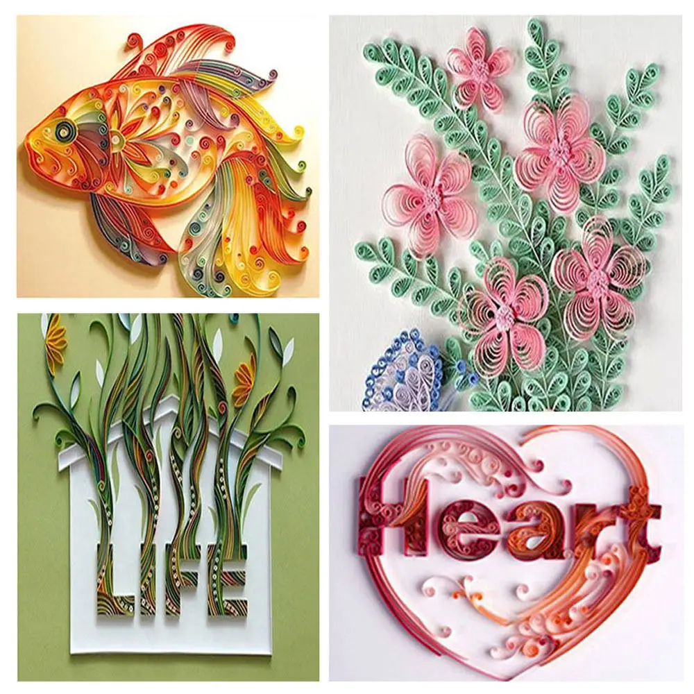 Бумага для квиллинга шириной 3 мм 120 полосок однотонная бумага оригами сделай сам