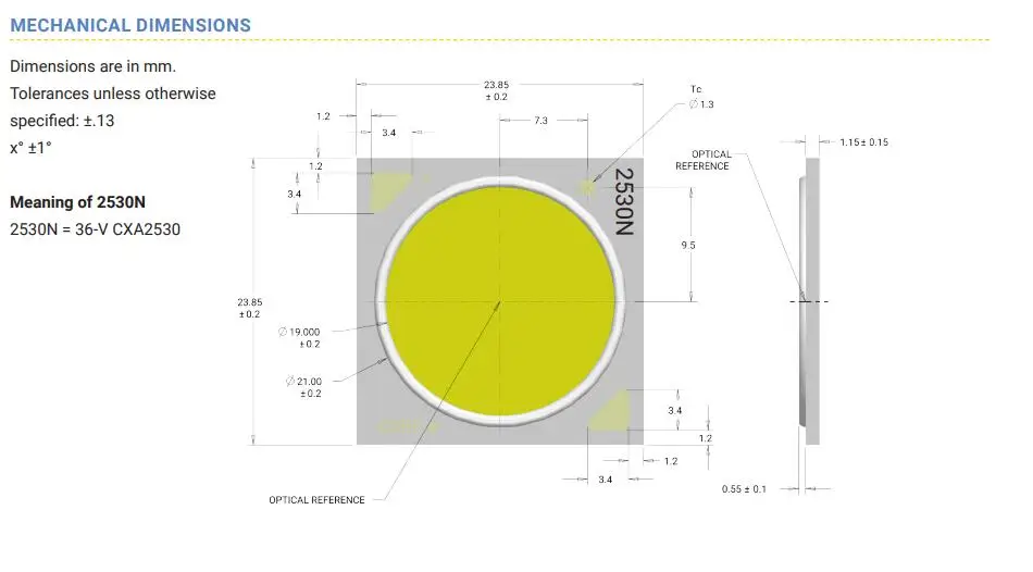 2 шт. Cree CXA2530 CXA 2530 65 Вт Керамика COB светодиодный массив светильник EasyWhite 4000K 5000K
