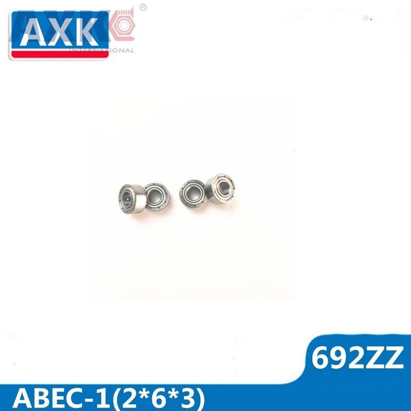 AXK 692ZZ ABEC 1 (10 шт.) 2x6x3 мм миниатюрный мяч подшипники 619/2ZZ|Подшипники| |