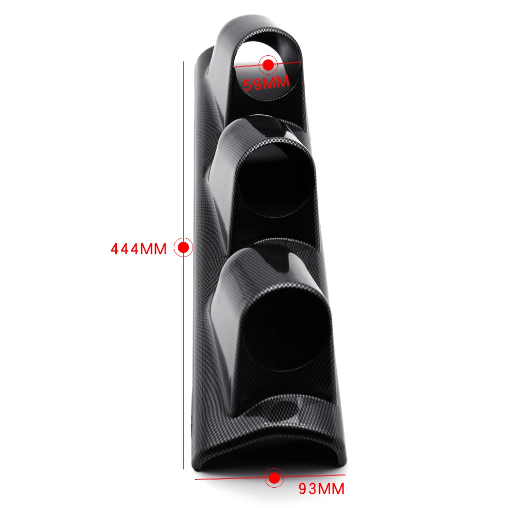DRAGON GAUGE CARBON " 52 мм Универсальный A-PILLAR тройной дырочки DASH GAUGE METER POD держатель левосторонний привод