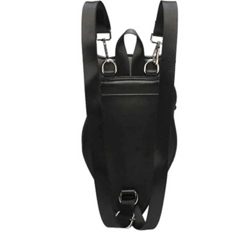 

2020 New Fashion Punk Women Casual PU Leather 3D Owl Decoration Single Shoulder Bags Black Silver Gold Travel Messenger Bags