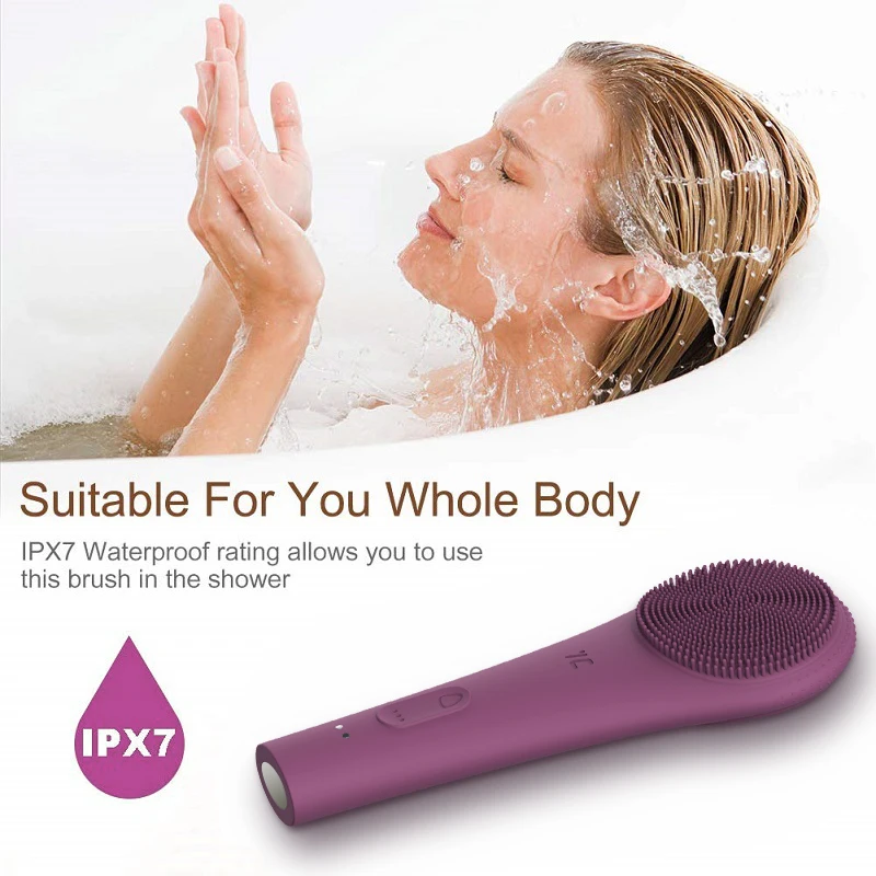 Sonic силиконовая Очищающая щетка для лица стиральная машина Электрические