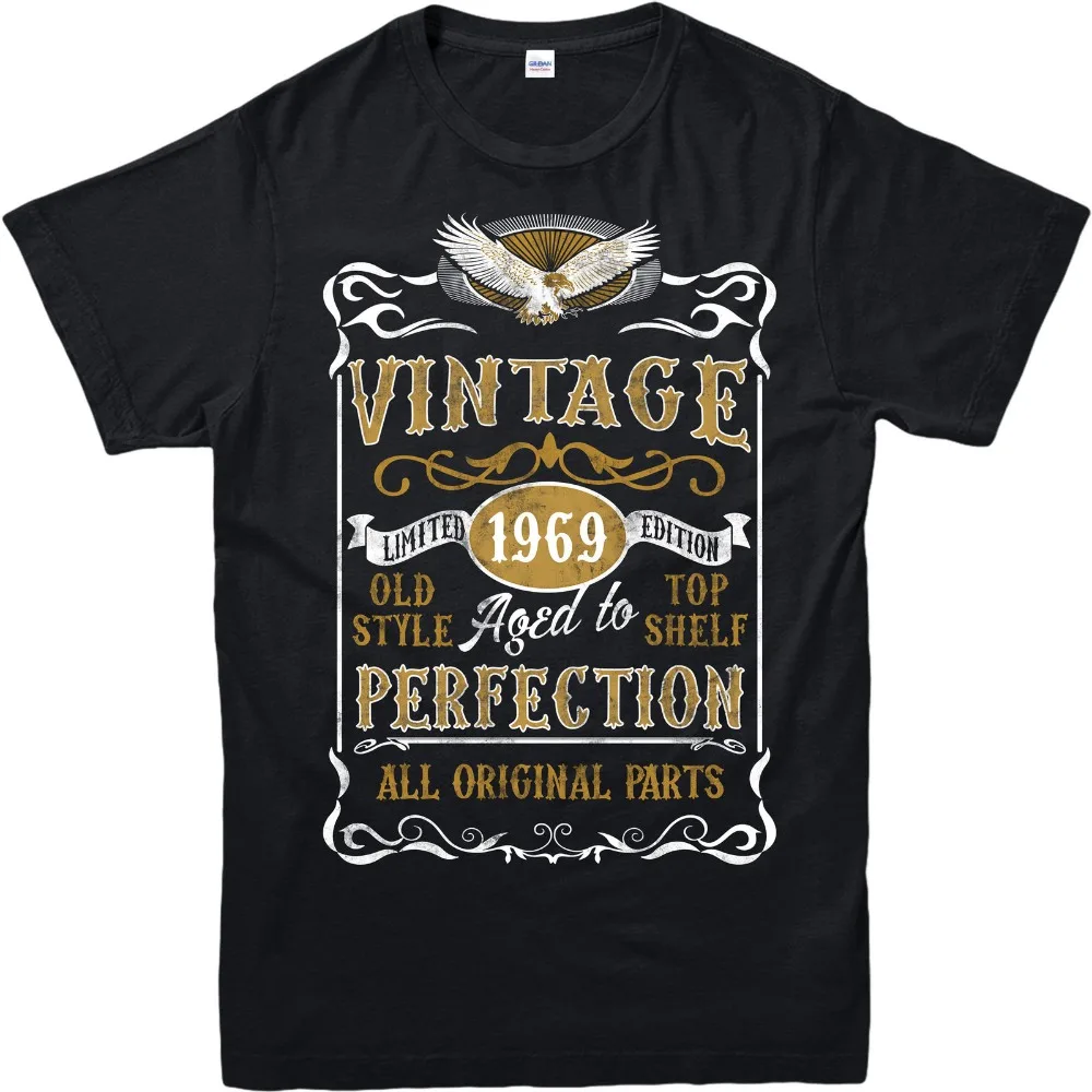 

2019 Summer Fashion Made in 1969 Vintage T-Shirt, Born 1969 Birthday Age Year Gift Top Short Sleeve tee shirts