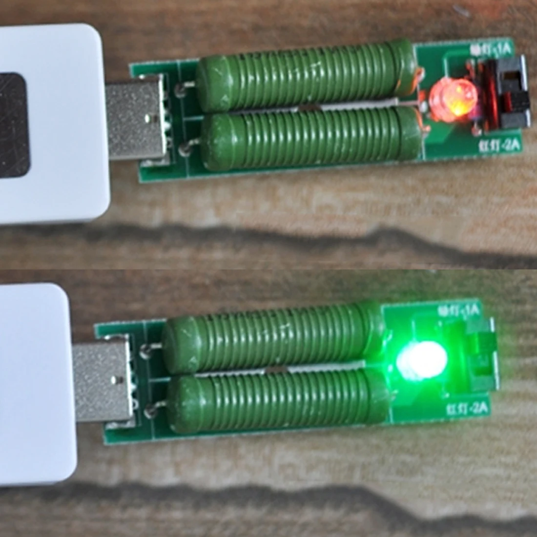 Новое прибытие USB резистор DC электронная нагрузка с переключателем регулируемый ток 5V1A/2A батарея Емкость тестер разрядки напряжения