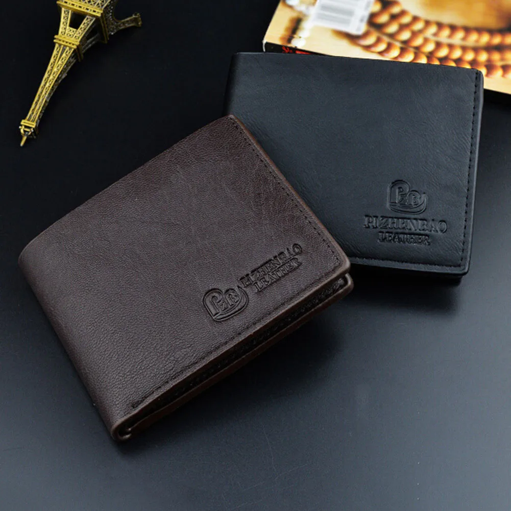 Men Wallets Purse PU Small Mini Storage Bag Fashion Durable For Coin Money Cards MUG88