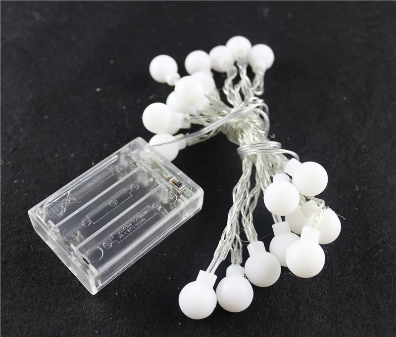 2X 5Mled струнные светильники с 50led шариком DC4.5V Праздничная декоративная лампа