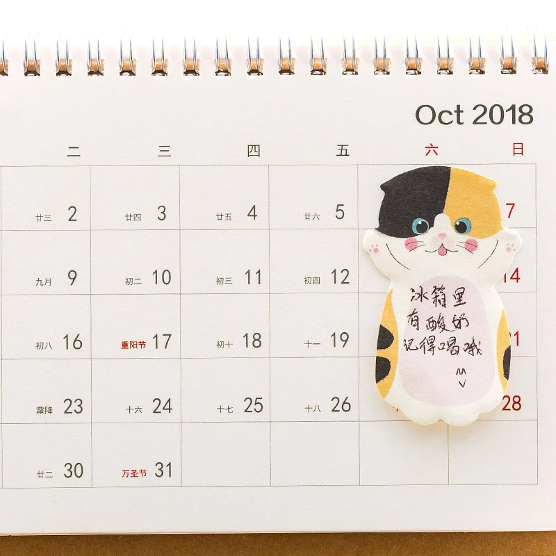 30 листов/партия милые детские кошачьи блокноты для записей набор креативные