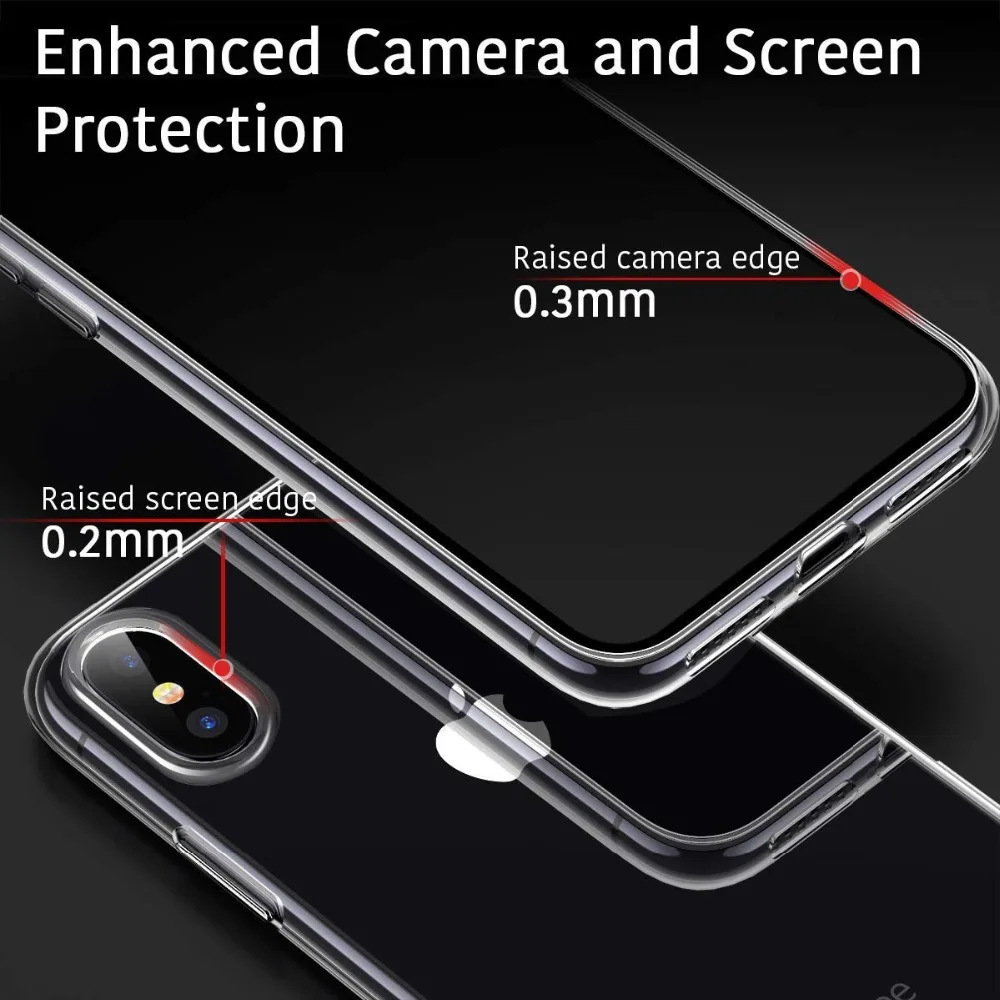 Ультратонкий Мягкий ТПУ гель Оригинальный чехол для iPhone X 5s 6 S 6splus SE 7 Plus 8 XS MAX XR