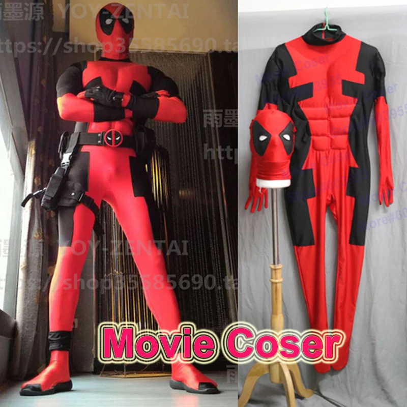 Костюм супер героя Дэдпула из спандекса лучшее качество|costume jewellary|costumes funnysuits for men