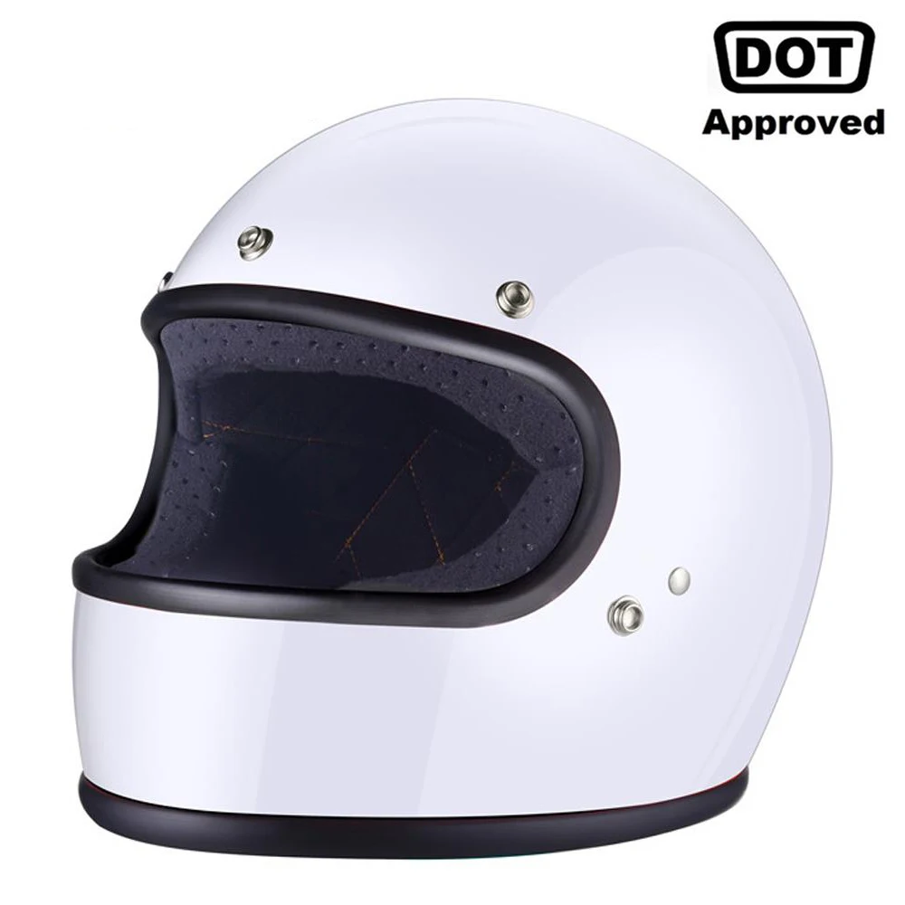 

AMZ New Full Face Helmet Vintage Cafe Racer Comfort Chopper Retro Crash Helmet Motorbike Motorcycle Moto Helmet For Motorcycle