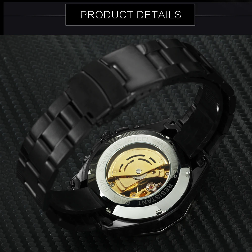 Новинка 2019 года FORSINING модные автоматические механические часы для мужчин ремешок