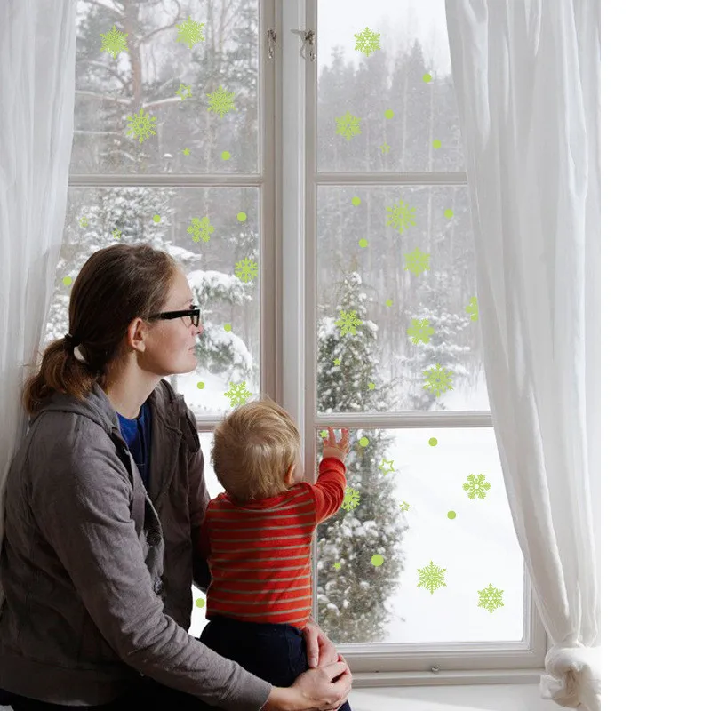 2020 новый год фотообои снежинка декоративная наклейка съемный Рождественский фон