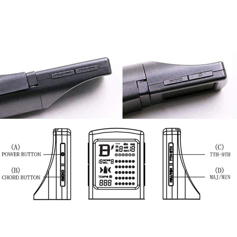 Горячая гитара аккорд тренер Карманный Портативный портативный симулятор