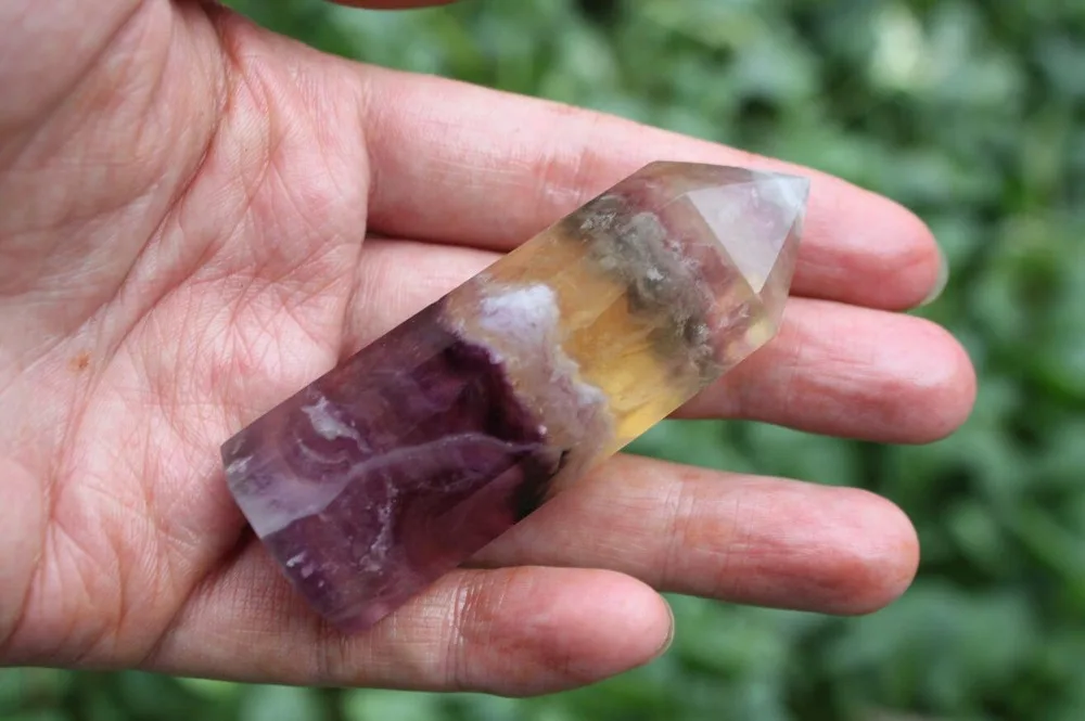 Натуральный флюоритовый кварц кристаллическая палочка|healing point|healing crystal wandshealing