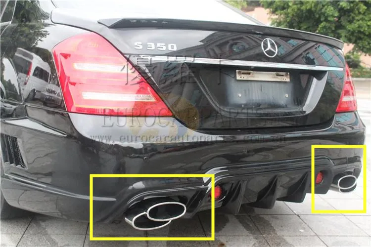 S class w221 E class W212 WD стиль глушитель выхлопной трубы советы подходят для S300 S350 S500 S63 e300 e350 s65 фитинги для выхлопной трубы